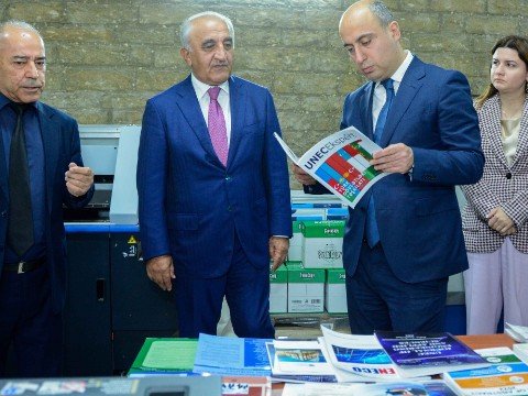 Nazir UNEC-də yeni mərkəzlərin açılışında - FOTOLAR