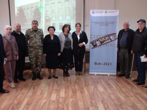 Xankəndi həqiqətləri ilə bağlı film nümayiş olundu - FOTOLAR