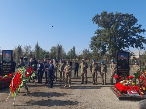 Xaçmazda şəhid hərbçilərin 40 mərasimi keçirilib - FOTOLAR