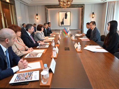 Sahibə Qafarova Beynəlxalq Konfransın həmsədri ilə görüşdü