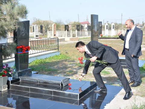 Neftçalada şəhidlərimizin əziz xatirəsi anıldı - FOTOLAR