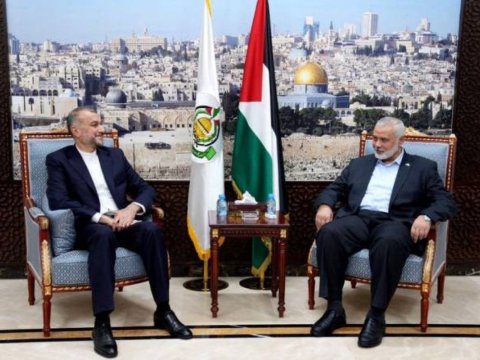 İranın XİN başçısı HAMAS rəhbəri ilə Qəzzadakı vəziyyəti müzakirə etdi
