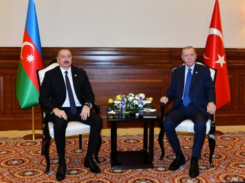 İlham Əliyevlə Ərdoğanın görüşü BAŞLADI