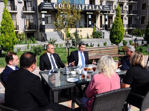 İcra başçısı Naftalanda müalicə mərkəzində oldu - FOTO