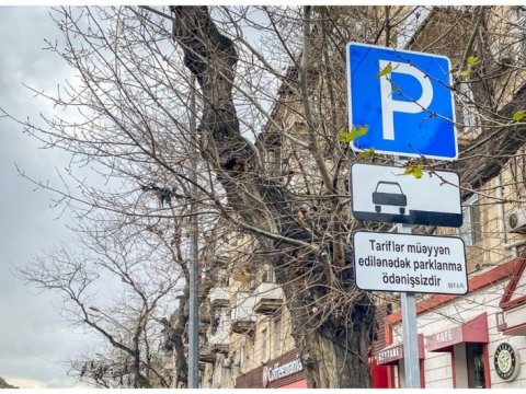 Bakıda parklanma lövhələri oğurlandı