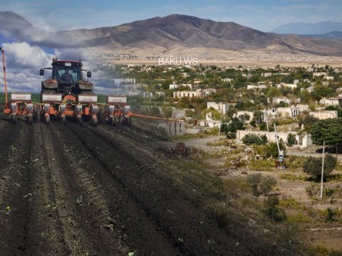 İşğalçılar kənd təsərrüfatı torpaqlarını döyüş poliqonuna çevirib