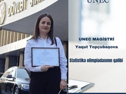 UNEC-in magistri respublika üzrə olimpiadanın qalibi oldu - FOTO