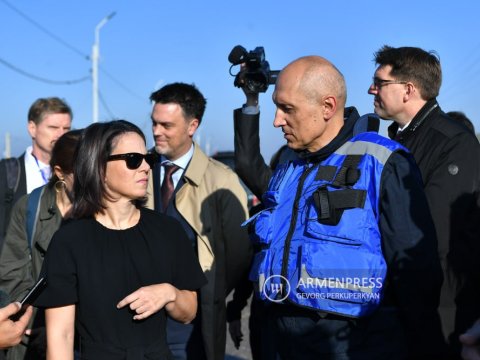 Alman nazir Naxçıvanla sərhədə gəldi - FOTOLAR