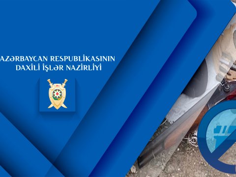 Qanunsuz saxladığı avtomatı polisə təhvil verdi - VİDEO