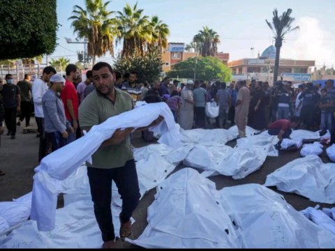 Qəzza zolağında ölənlərin sayı 10 mini keçib