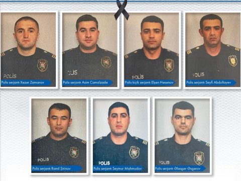 Prezident şəhid polisləri təltif etdi