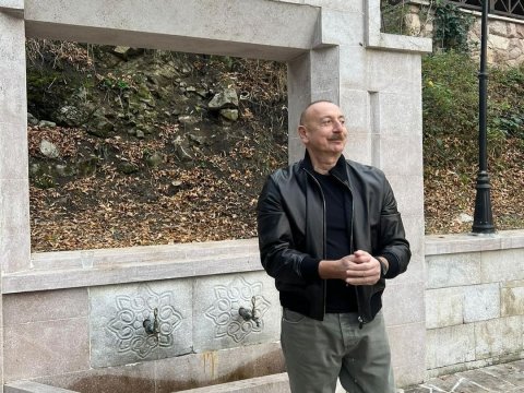 Birinci xanım Şuşadan fotolar PAYLAŞDI