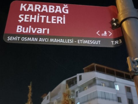 Ankarada küçəyə “Qarabağ Şəhidləri Bulvarı” adı verildi - FOTO