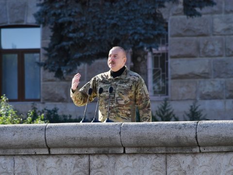 Prezident Xankəndidə Şuşa əməliyyatından DANIŞDI