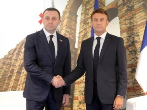 Qaribaşvili Makronla Cənubi Qafqazı müzakirə etdi