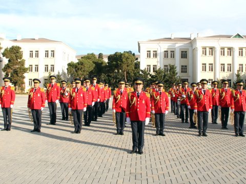 Hərbi İnstitutda Atatürkün xatirəsi anıldı - FOTOLAR