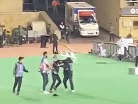 “Qarabağ”ın Avroliqa oyununda topdaşıyanlar dalaşdı - VİDEO