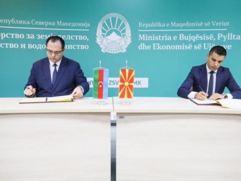 Şimali Makedoniya ilə kənd təsərrüfatı sahəsində memorandum imzalandı