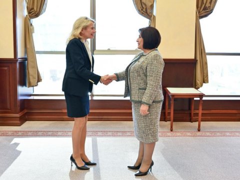 Spiker ATƏT PA-nın Prezidenti ilə görüşdü - FOTOLAR