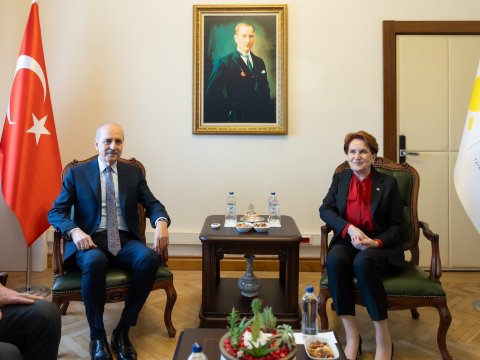 Türkiyə parlamentinin sədri Akşeneri qəbul etdi - Danışıqlar aparıldı