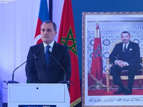 Ceyhun Bayramov Mərakeşdə Biznes Forumda çıxış etdi