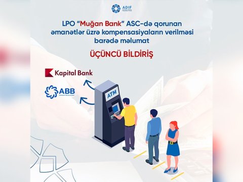 “Muğanbank”ın əmanətçilərinin nəzərinə!