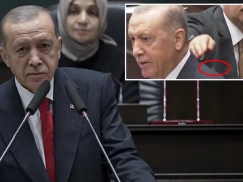 Ərdoğanın çıxışında maraqlı anlar: Mühafizəçi arını belə zərərsizləşdirdi - VİDEO