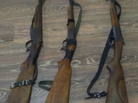 Qanunsuz ov edənlər saxlanıldı - Silahları götürüldü