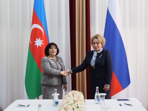 Sahibə Qafarova Matviyenko ilə görüşdü - FOTOLAR