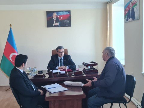 Novruz Aslanov seçicilərini qəbul edib - FOTOLAR