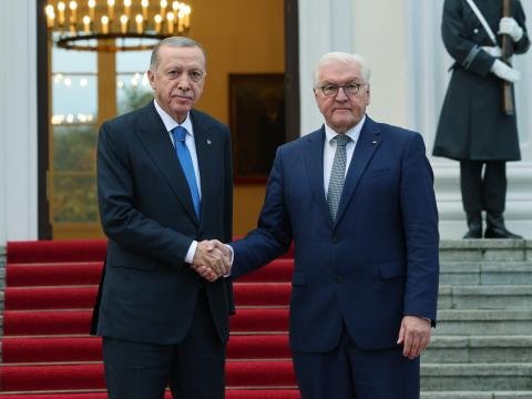 Ərdoğan alman həmkarı ilə Qəzzanı müzakirə etdi 