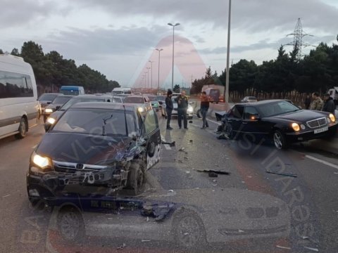 Bakı-Sumqayıt yolunda faciə: ölənlər var - FOTOLAR