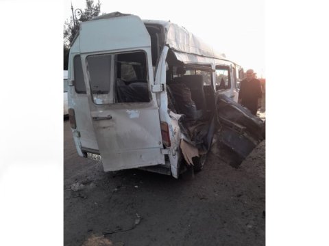 Salyanda ağır qəza - 9 nəfər YARALANDI