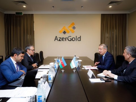 “AzerGold”un sədri Özbəkistanın ölkəmizdəki səfiri ilə görüşdü - FOTO