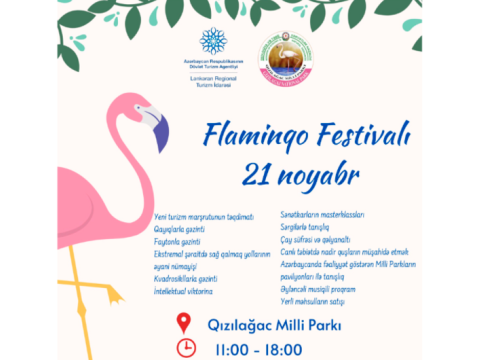 Qızılağac Milli Parkında “Flaminqo Festivalı” başlayıb