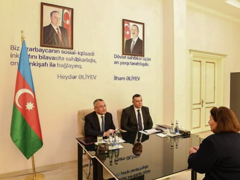 Rövşən Rzayev Ağdamda vətəndaşları qəbul edib - FOTO