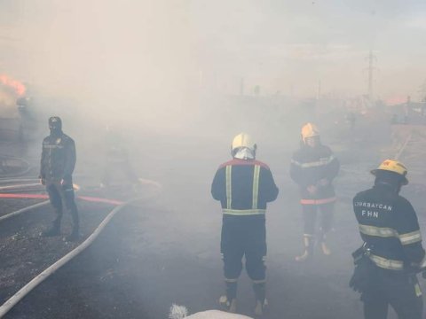 “Dərnəgül” bazarında güclü yanğın - ÖLƏN VAR