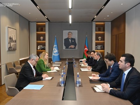 Ceyhun Bayramov BMT rəsmisi ilə GÖRÜŞDÜ