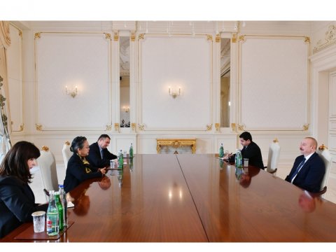 İlham Əliyev BMT rəsmisini qəbul edib