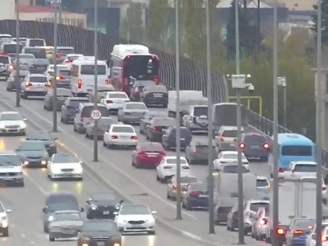 Bakıda tıxaclı yolların sayı artıb - SİYAHI