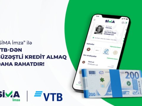 “SİMA İmza” ilə kredit alanlara “Bank VTB”dən 1 %-ə qədər endirim!
