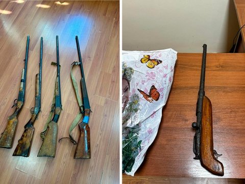 Vətəndaşlar silahları polisə təhvil verdilər