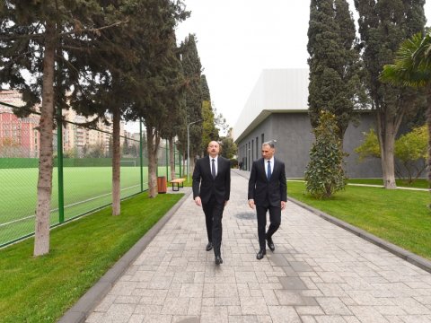 Prezident cüdoçular üçün yaradılan şəraitlə tanış oldu - FOTOLAR