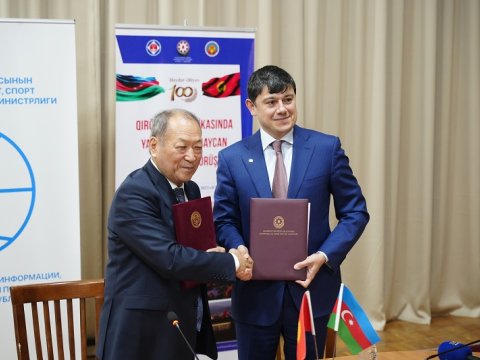 Fuad Muradov Qırğızıstanda Anlaşma Memorandumu imzaladı - FOTO