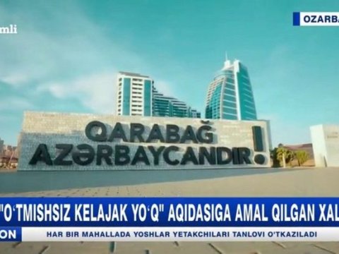Özbəkistan telekanalında Bakı haqqında veriliş yayımlandı - FOTO
