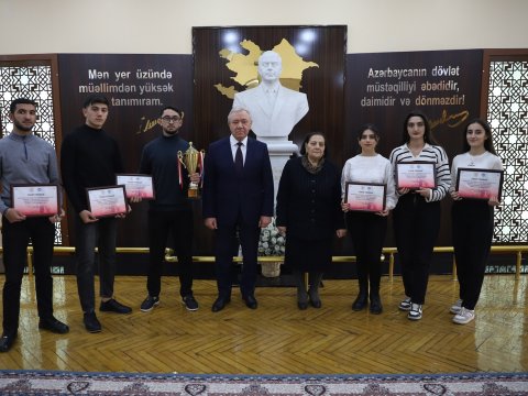 Gəncə Dövlət Uiversitetinin tələbələri qalib oldular - FOTO