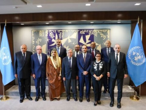 Qəzza üzrə təmas qrupu Quterreşlə görüşdü