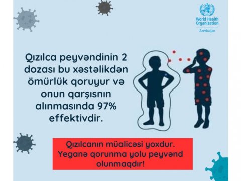 Qızılca 5 yaşdan kiçik uşaqlar üçün daha təhlükəlidir