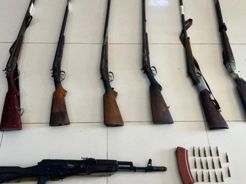 Çayın kənarında silah-sursat AŞKARLANDI