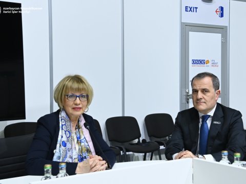 Ceyhun Bayramov ATƏT-in Baş katibi ilə GÖRÜŞDÜ